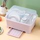 Kitchen drain cupboard with cover tableware and dish storage rack for household countertop multi-functional storage box for bowls and chopsticks