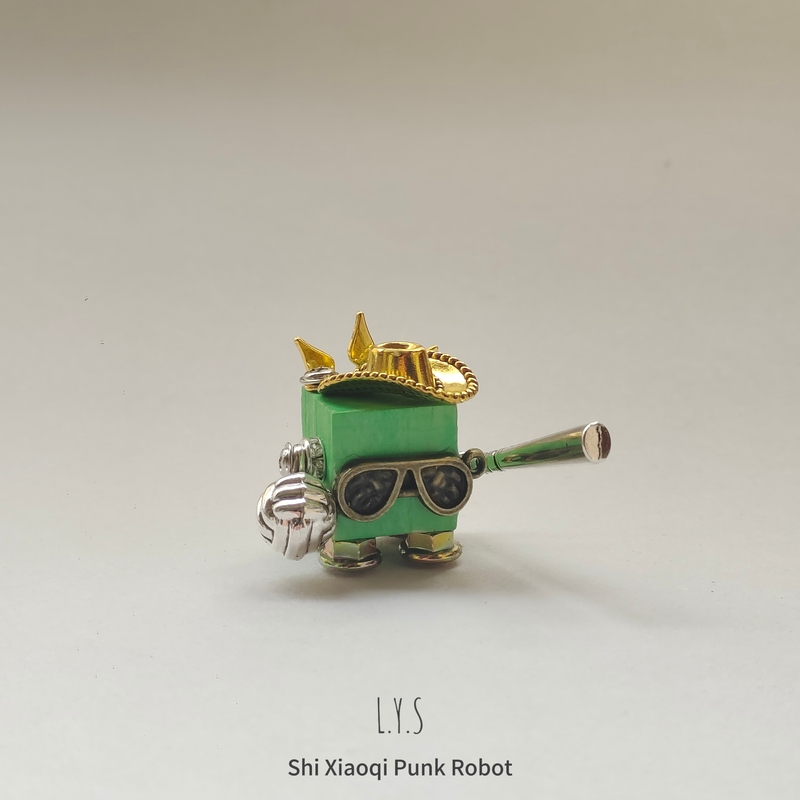 Pick up Little Seven! I'M Itching to Get My Hands on It! Let's Make a Roaring Dragon! Punk Robot Creative Office Trinket