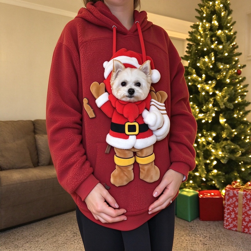 Pet and Owner Matching Hoodie! Christmas Outfit That Can Be Used as Cat Clothes, Thickened Pet Hoodie, Casual Wear