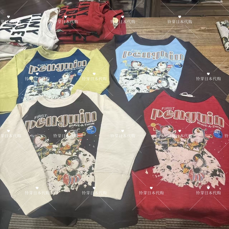 Japanese Purchasing Agent Dd26 Autumn and Winter Penguin Astronaut Raglan Long-Sleeved T-Shirt 22680400 Japanese Purchasing Agent Dd26 Autumn and Winter Penguin Astronaut Raglan Long-Sleeved T-Shirt 22680400