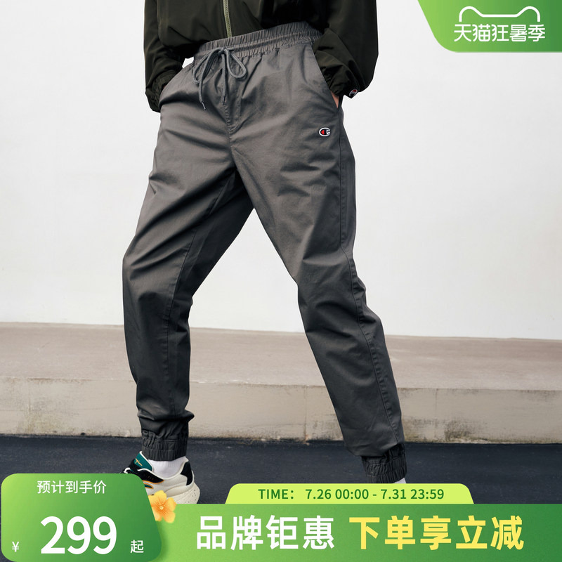 Champion 26 Spring New Men's Jogger Pants Mid-Waist Straight-Leg Sports Casual Drawstring Trousers Champion 26 Spring New Men's Jogger Pants Mid-Waist Straight-Leg Sports Casual Drawstring Trousers