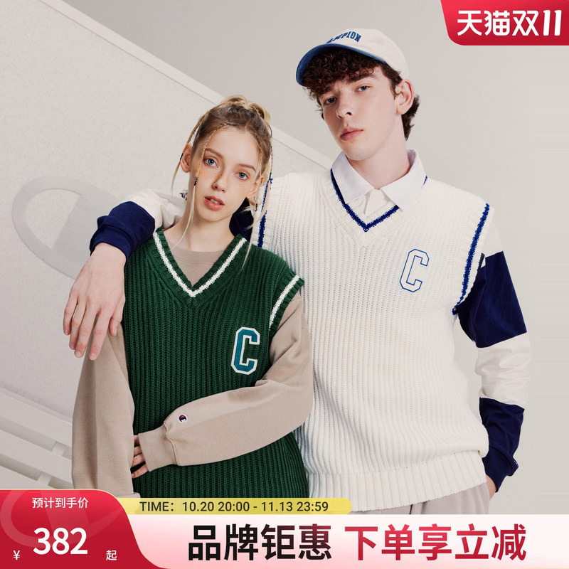 Champion's New Autumn Sweater for Men and Women, Couple's Embroidered College-Style Casual Vest Champion's New Autumn Sweater for Men and Women, Couple's Embroidered College-Style Casual Vest