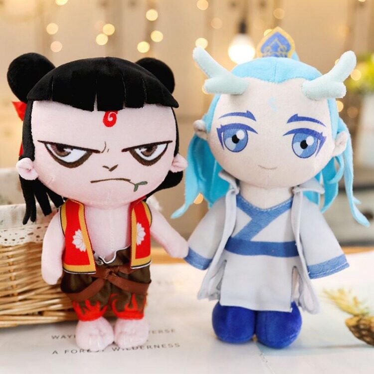 Anime Movie Chinese Ne zha Ao bing Plush Doll Toy Soft Stuffed Toy