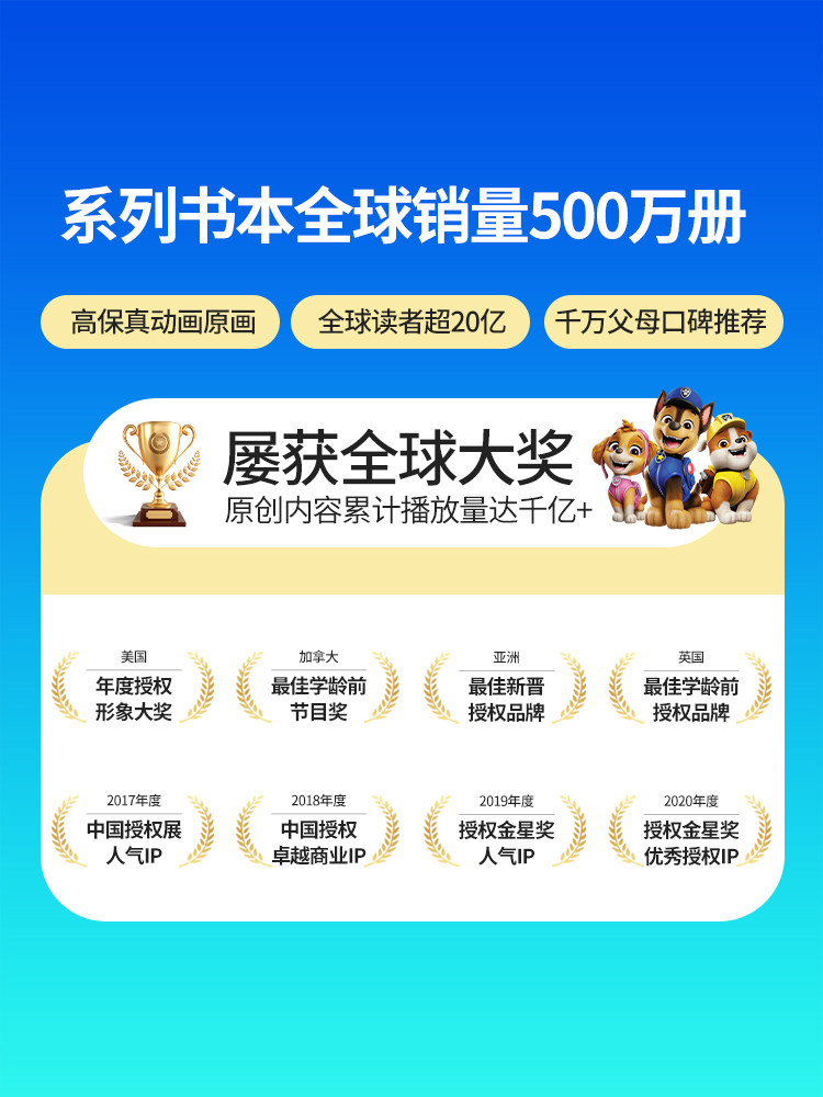 The Paw Patrol's Story of Great Achievements Is a Talking Early Education Point-And-Read Audio Picture Book, a Children's Educational Toy