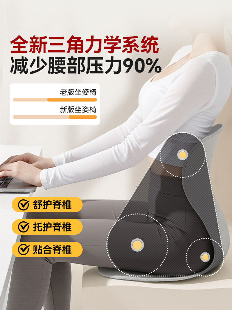 Xtep Lumbar Support Cushion for Long Sitting, Ergonomic Chair Support for the Waist, Office Backrest Cushion