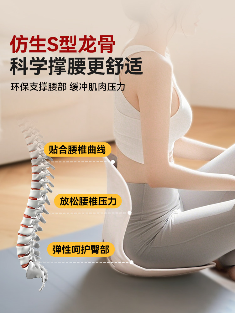 Xtep Lumbar Support Cushion for Long Sitting, Ergonomic Chair Support for the Waist, Office Backrest Cushion