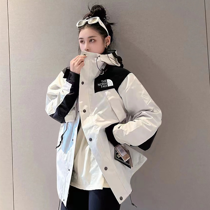 Clearance Sale Us Version 1990 Windbreaker Jacket for Women and Men, Hooded Mountaineering Jacket, Couple Style, Three-In-One Casual Jacket