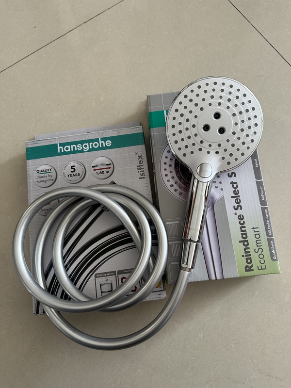 German Hansgrohe 26521007 Raindance Handheld Shower Head 26521407 Select E3 Shower Head