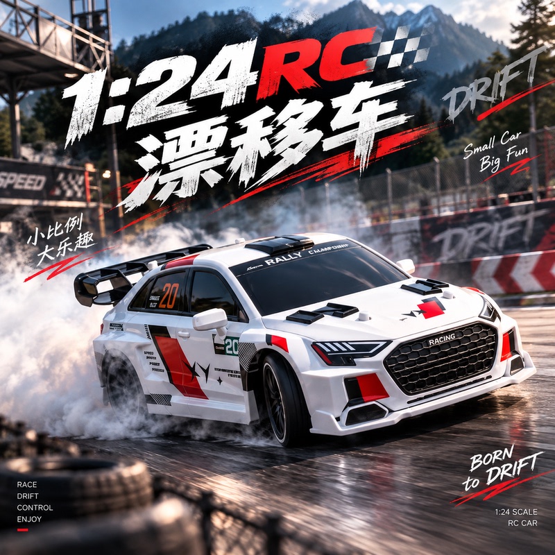 1:24 Rc Drift Remote Control Car, Same Model as in the Movie, Four-Wheel Drive High-Speed Racing Car, Realistic Model, Children's Racing Toy 1:24 Rc Drift Remote Control Car, Same Model as in the Movie, Four-Wheel Drive High-Speed Racing Car, Realistic Model, Children's Racing Toy