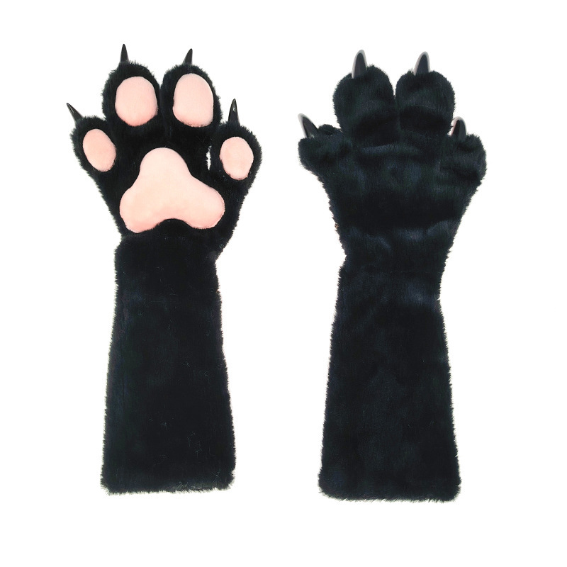 Erweso Fursuit Parts Claws Cosplay Props Kig-Style Four-Finger Elastic Realistic Animal Costume