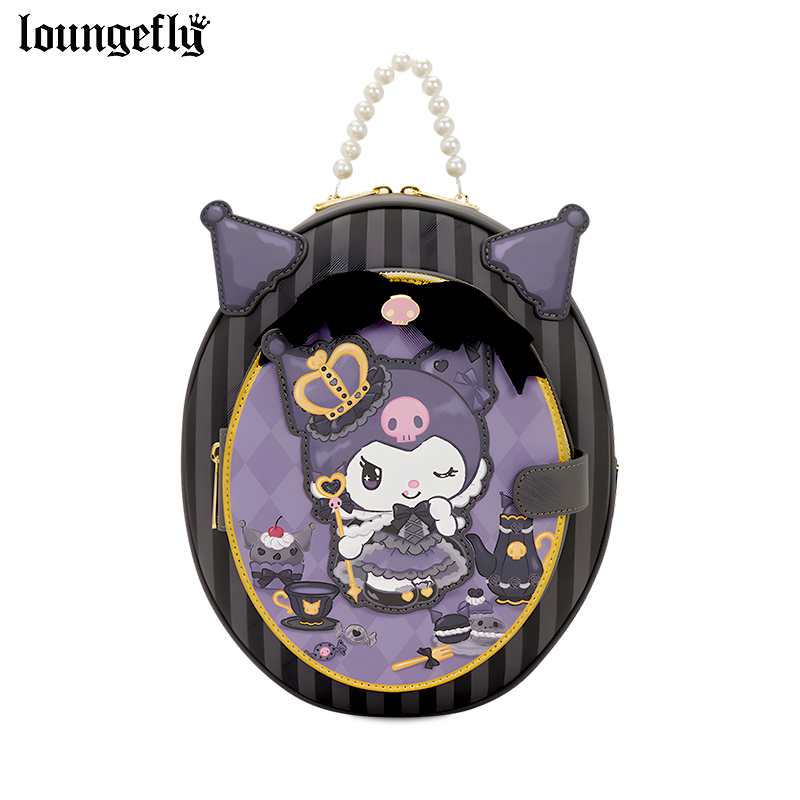 Lf X Sanrio Collaboration Kuromi Backpack Women's New Printed Shoulder Crossbody Bag 2026 Spring/Summer Lf X Sanrio Collaboration Kuromi Backpack Women's New Printed Shoulder Crossbody Bag 2026 Spring/Summer
