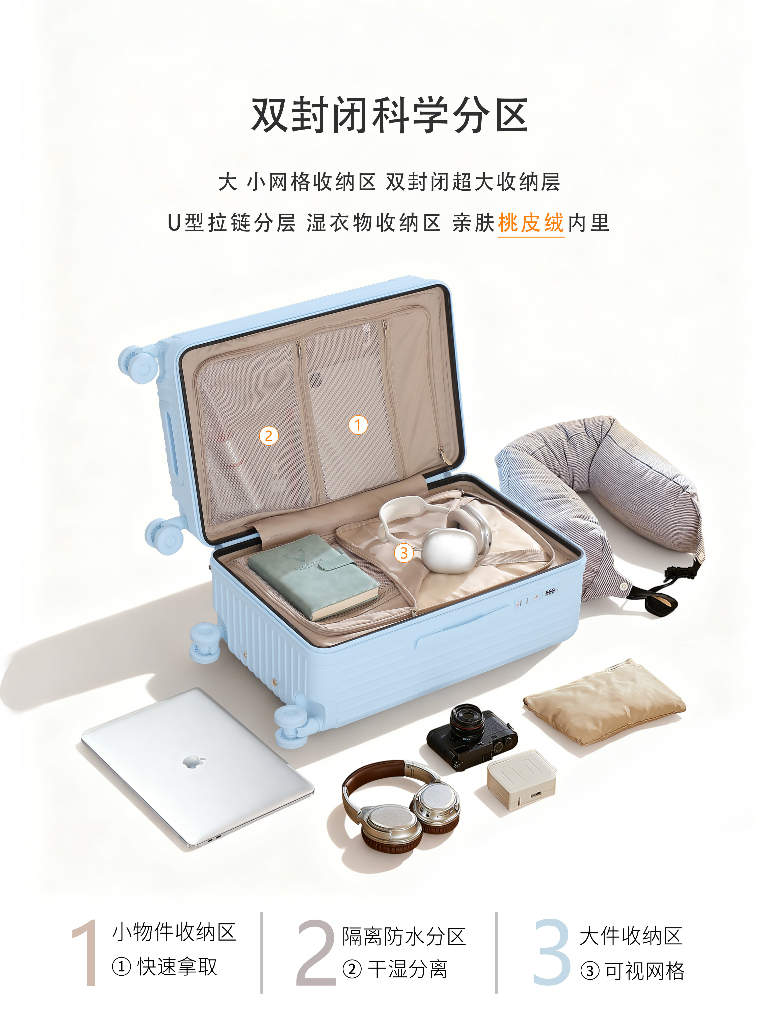 Eoao Suitcase for Women 2025 New Model 24inch Trolley Case Large Capacity Password Travel Leather Case 20inch Carry-On Suitcase