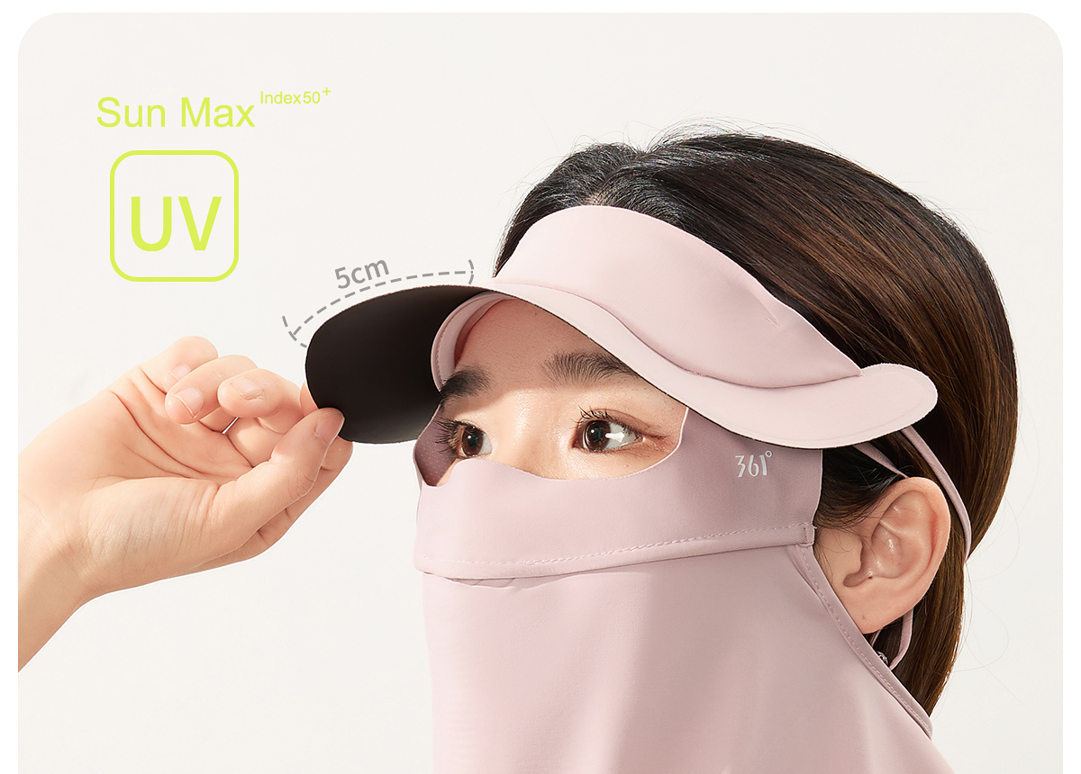 361 Sunscreen mask female summer sunshade ultraviolet-proof Neck protection Neck cover Eye protection Riding drive a car Ice silk Mask