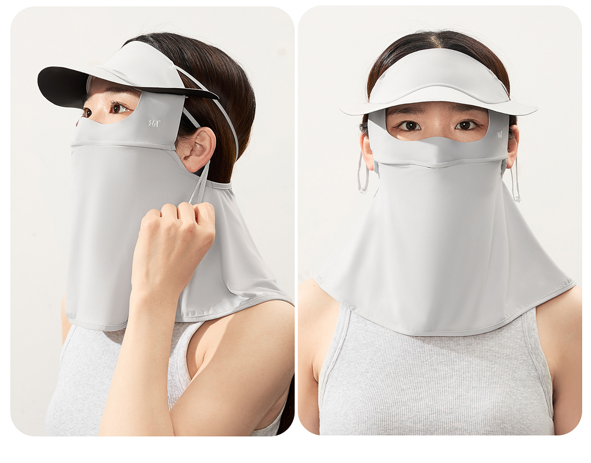 361 Sunscreen mask female summer sunshade ultraviolet-proof Neck protection Neck cover Eye protection Riding drive a car Ice silk Mask
