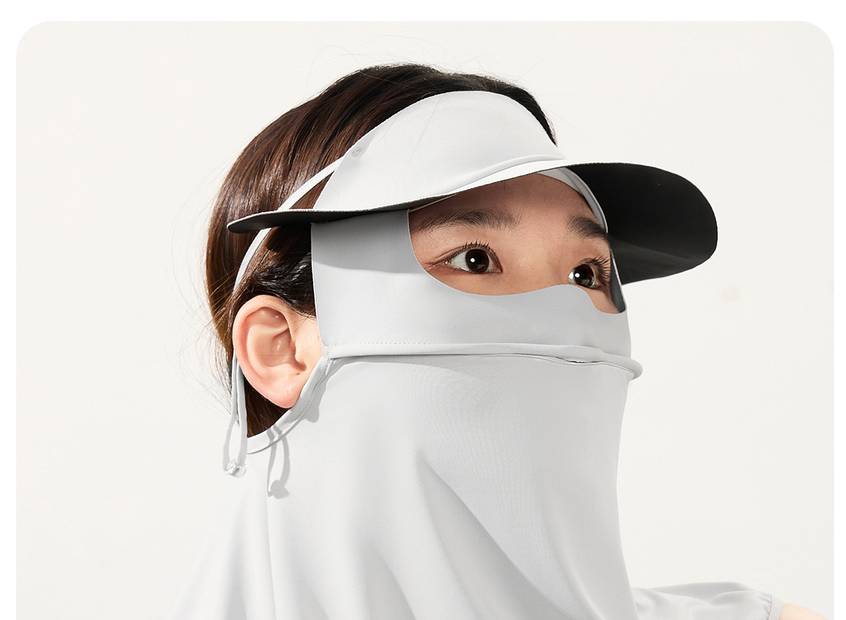 361 Sunscreen mask female summer sunshade ultraviolet-proof Neck protection Neck cover Eye protection Riding drive a car Ice silk Mask
