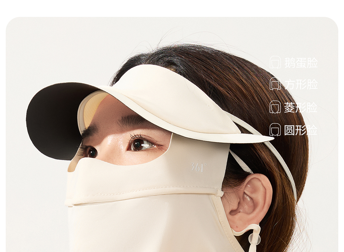 361 Sunscreen mask female summer sunshade ultraviolet-proof Neck protection Neck cover Eye protection Riding drive a car Ice silk Mask