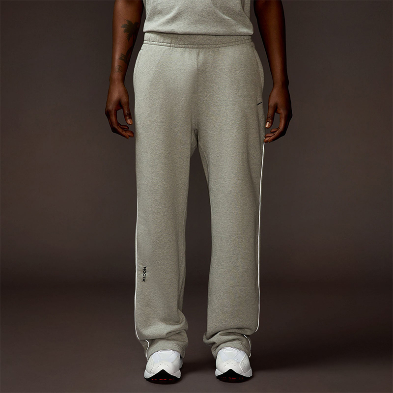 High-Quality Nocta X Drake Collaboration American Streetwear Brand 3m Reflective Stripe Sports Loose Fleece-Lined Casual Sweatpants