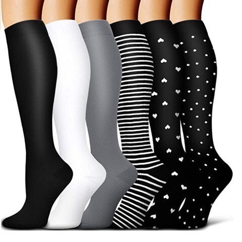 Amazon Direct Supply In-Stock Compression Long Socks for Men and Women, Sports and Fitness Socks, 168 Pattern Combinations for Free Combination