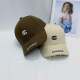 Trendy Embroidered Letter Distressed Edge Baseball Cap, Vintage Hard-Brimmed Small-Face Effect Baseball Cap for Spring and Autumn 2024