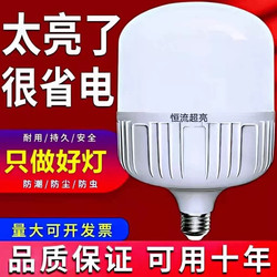 Led Light Bulb E27 Screw Energy-Saving Lamp White Light Super Bright Home Indoor Living Room Bedroom High-Power Lighting Bulb