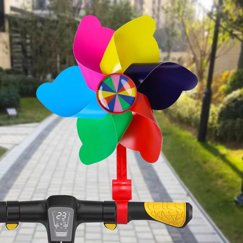 Windmill toy children's stroller scooter bicycle decoration colorful rotating pendant handheld small windmill outdoor