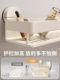 German Aora Suction Cup Bathroom Storage Rack, No-Drill Bathroom Sink Washstand Toilet Wall-Mounted Storage Shelf