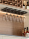Red wine glass rack upside down goblet storage rack stainless steel home wine cabinet bar high-end cup hanging