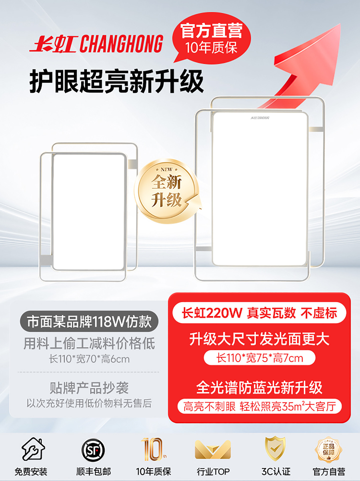 Living Room Main Light 2025 New Model Modern Simple and Elegant Led Ceiling Light Full Spectrum Lighting Fixtures Whole House Package Set