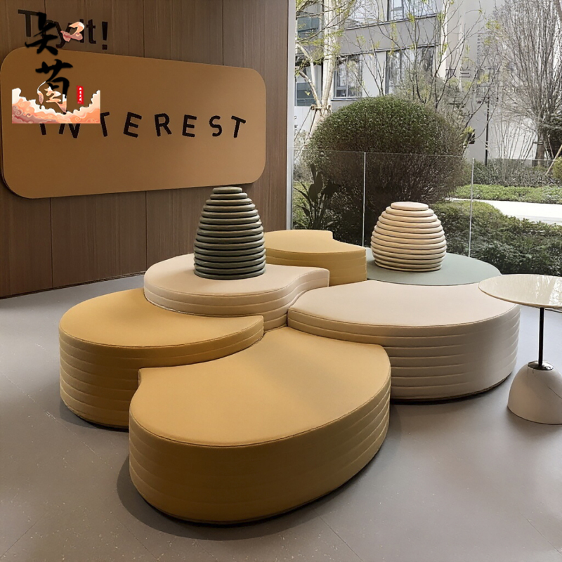Sales Office Children's Entertainment Area Sofa Chair Booth Kindergarten Training Institution Parent-Child Reading Furniture Mezzanine