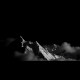 Black Background with Dark Tones, Wide Mountain Landscape, Ai High-Definition Fish Tank Background Sticker, Aquarium Creative Decoration Scenery Painting, Adhesive