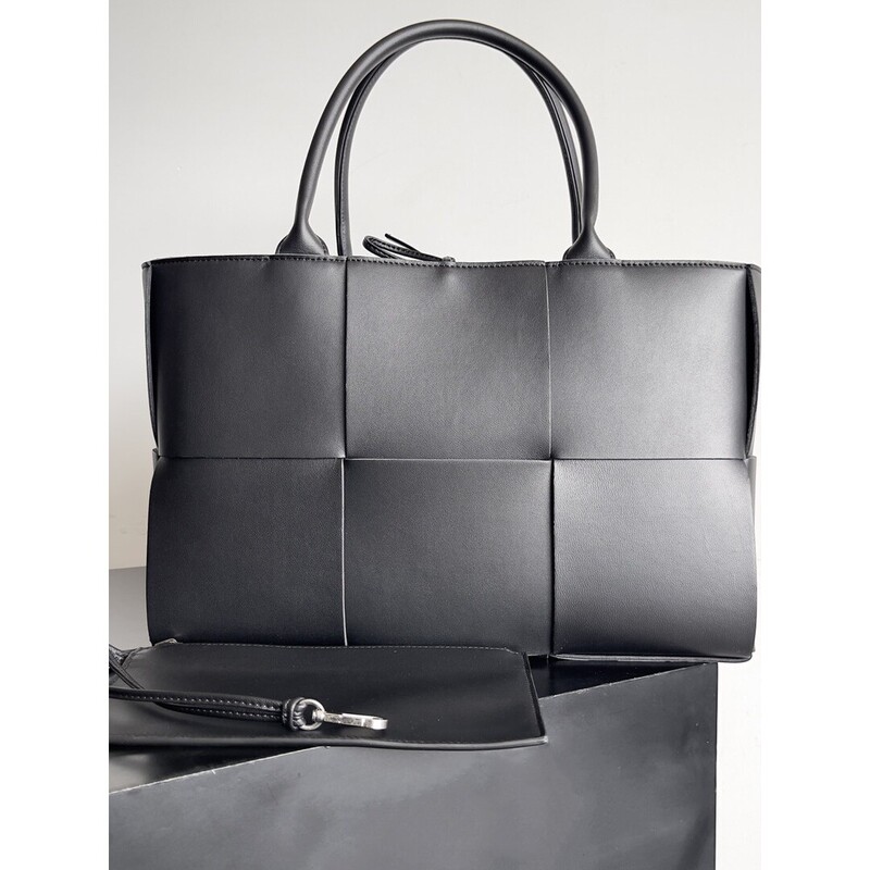 Od Bv New Women's Arco Handbag Purely Hand-Woven Intreccio Tote Genuine Leather Handbag for Women
