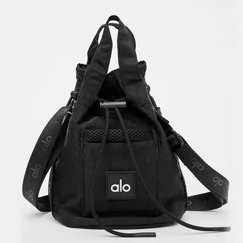 Alo Classes Sports Fitness Yoga Portable Shoulder Bag Women's Large Capacity Crossbody Bucket Storage Bag