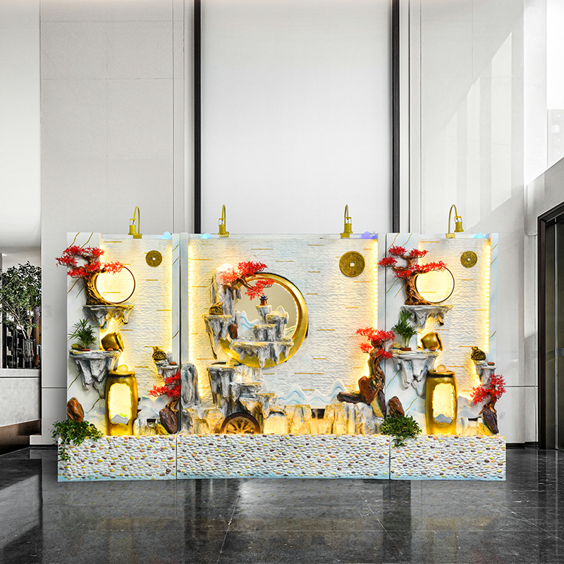 Water Curtain Wall Screen Garden Landscaping Outdoor Company Hotel Villa Courtyard Rockery Fish Pond Fountain Flowing Water Large Decorative Piece