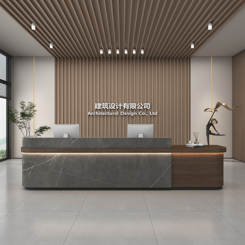 Modern Minimalist Company Hotel Lobby Reception Desk, Stadium Bar Table, Training Institution Cashier Counter Modern Minimalist Company Hotel Lobby Reception Desk, Stadium Bar Table, Training Institution Cashier Counter