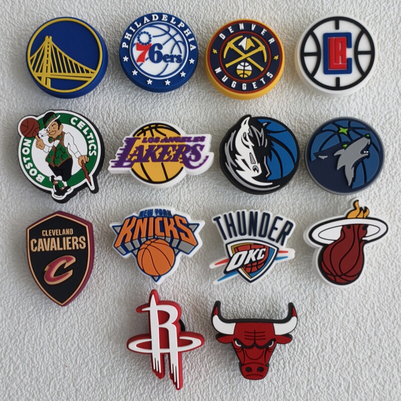 Crocs Shoe Accessories, Personalized Nba Team Lakers Warriors Basketball Sports Style Men's Series, Suitable for Crocs