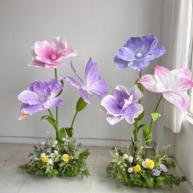 Poppy Window Display Wedding Artificial Flowers Spring New Giant Paper Art Flowers for Shopping Mall Photo Shoots and Check-Ins Poppy Window Display Wedding Artificial Flowers Spring New Giant Paper Art Flowers for Shopping Mall Photo Shoots and Check-Ins