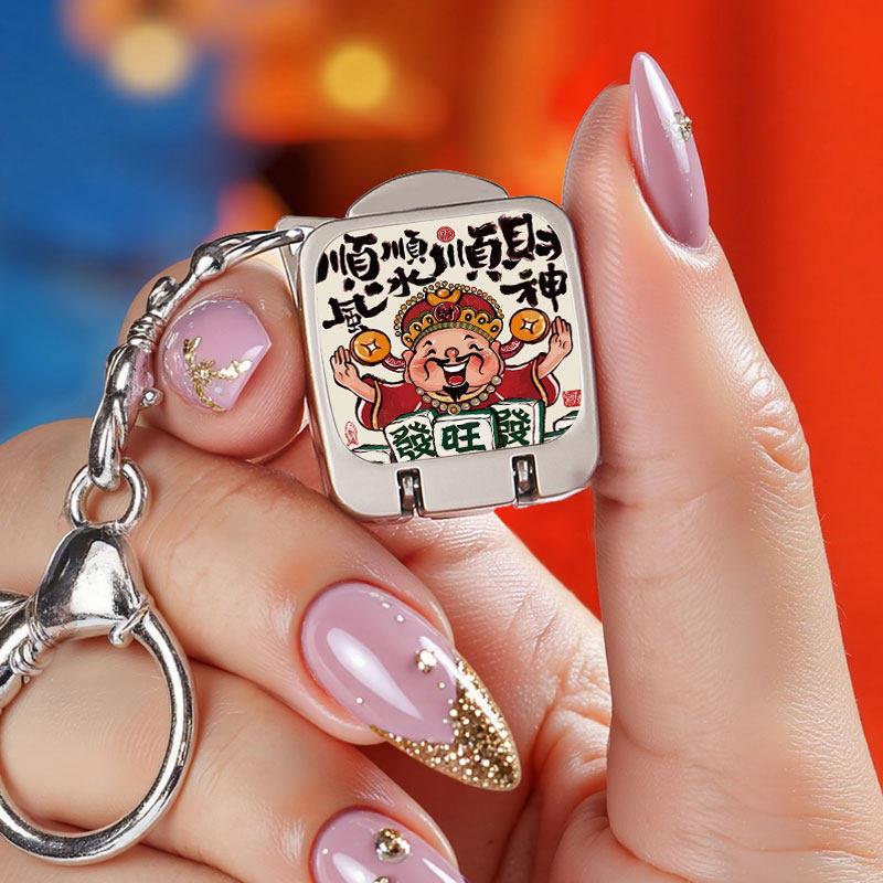 Japanese Seiko 2026 Nail Clipper Folding Nail Scissors Flip-Top Keychain Pendant Fortune-Attracting Mini Backpack Accessory
