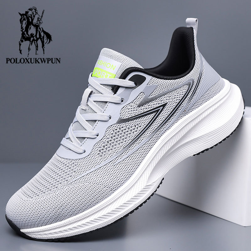 Paul Genuine Casual Mesh Men's Shoes, Breathable Lace-Up Sneakers, Non-Slip, Comfortable, Lightweight, Round-Toe Summer Running Shoes Paul Genuine Casual Mesh Men's Shoes, Breathable Lace-Up Sneakers, Non-Slip, Comfortable, Lightweight, Round-Toe Summer Running Shoes