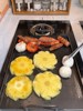 Grill Pan for Home Use, Gas Stove Rectangular Teppanyaki Pan, Korean Non-Stick Pan, Barbecue Pan, Outdoor Camping Iron Pan