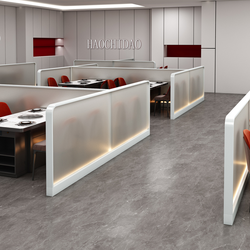 Restaurant Booth Partition Half-Wall Dining Hot Pot Barbecue Restaurant Hotel Corridor Luminous Glass Iron Art Low Screen Fence Restaurant Booth Partition Half-Wall Dining Hot Pot Barbecue Restaurant Hotel Corridor Luminous Glass Iron Art Low Screen Fence