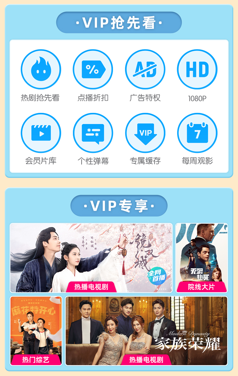 优酷 黄金视频VIP会员 年卡 手机+电脑+平板 图3
