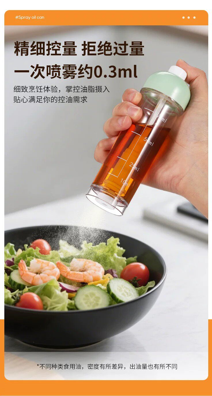 Untersprüh-Sprühflasche 100ml Küchenspray Olivenöl Speiseöl Grillspray Fettreduzierung Ölsprayer