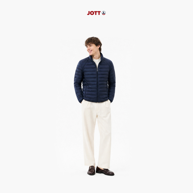 Jott Men's Ribs down Jacket Winter Lightweight Warm Jacket Lightweight Men's Casual Men's Jacket