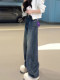 Shiny Fleece-Lined Jeans for Women, Spring 2026 New Style, Plus Size, High-Waisted, Loose Fit, Rhinestone-Studded, Sparkling Pants
