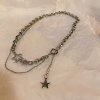 Jinhuan Brilliant Starlight Water Drop Necklace Light Luxury ins Niche High-End Clavicle Chain Trendy Gift for Best Friend or Girlfriend