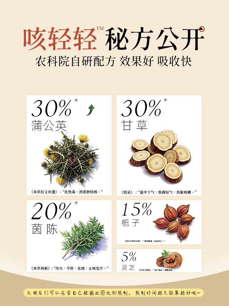 Moving Dad丨Cough gently Dandelion and Wormwood Herbal Bath Baby and Children Cough Conditioning Bath