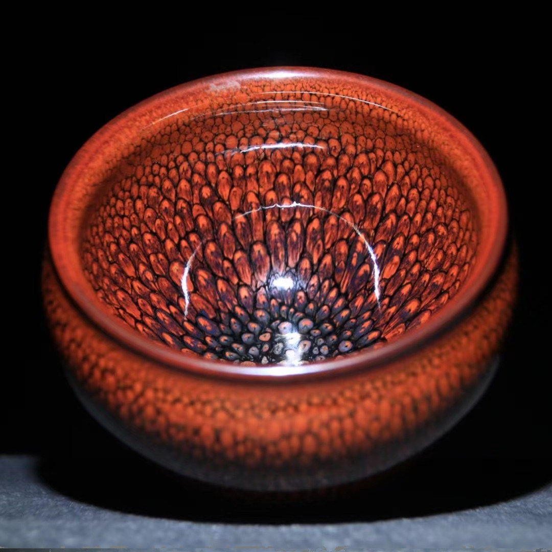 珍品旧蔵* 宋 建窯 天目杯 鷓鴣斑天目盞 陶磁器 茶道具 置物