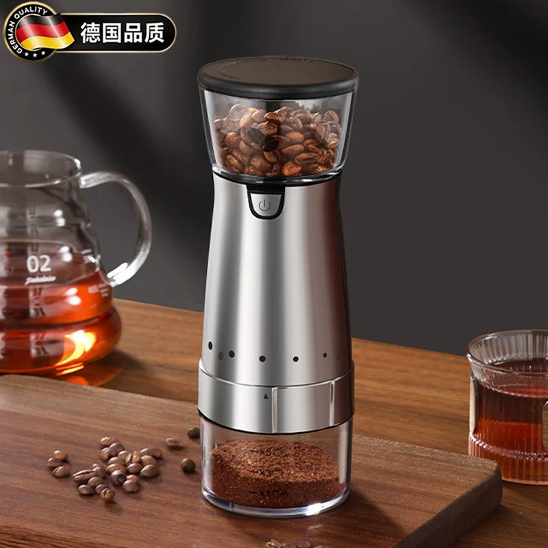 German Electric Coffee Bean Grinder, Household Small-Sized, Large-Capacity, Low-Noise, Portable All-In-One Automatic Bean Grinder German Electric Coffee Bean Grinder, Household Small-Sized, Large-Capacity, Low-Noise, Portable All-In-One Automatic Bean Grinder