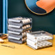 Refrigerator egg storage box fresh storage box kitchen finishing artifact installation rack egg mount special drawer egg box