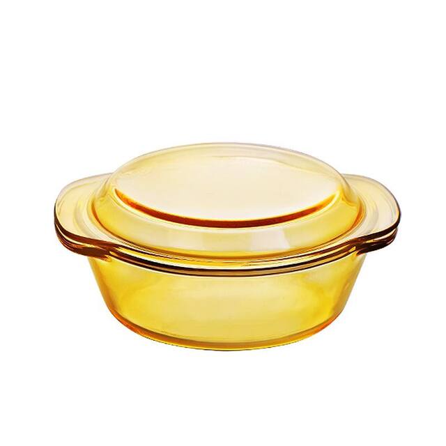 Household microwave heating vessel steamed egg bowl with lid soup bowl glass bowl stewed egg bowl steamed egg custard special bowl